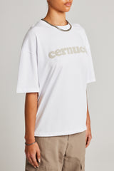 Oversize-T-Shirt - Weiß