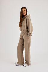 Cernucci Cropped Zip Through Tracksuit - Taupe