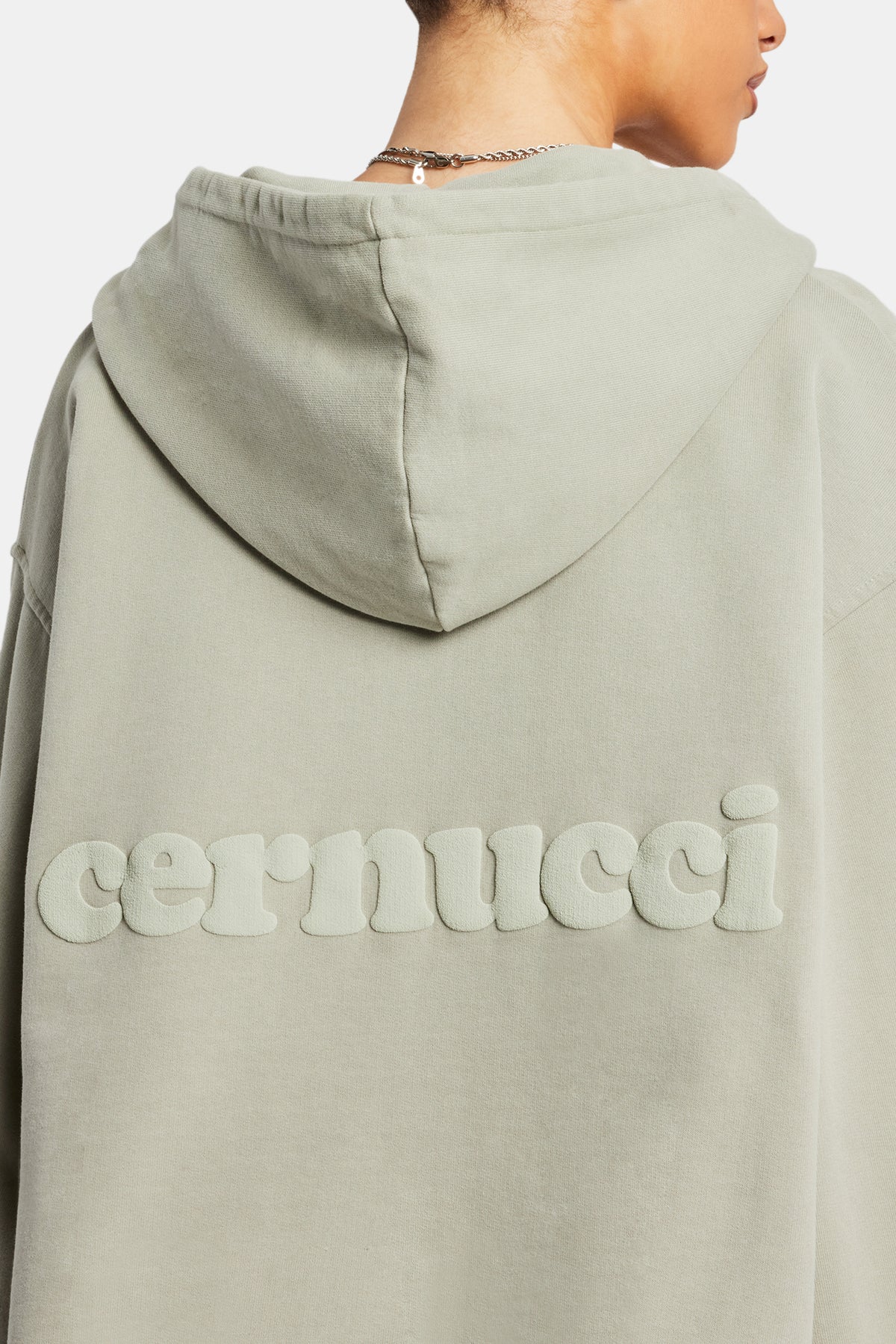 Cernucci Limited Zip Through Hoodie - Sage | Womens Hoodies 
