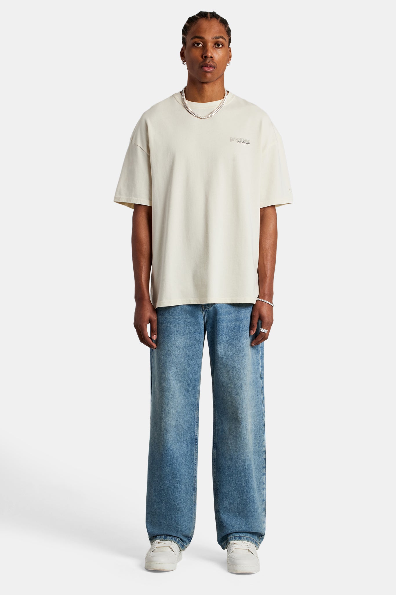 Baggy Fit Jeans - Mittelblau