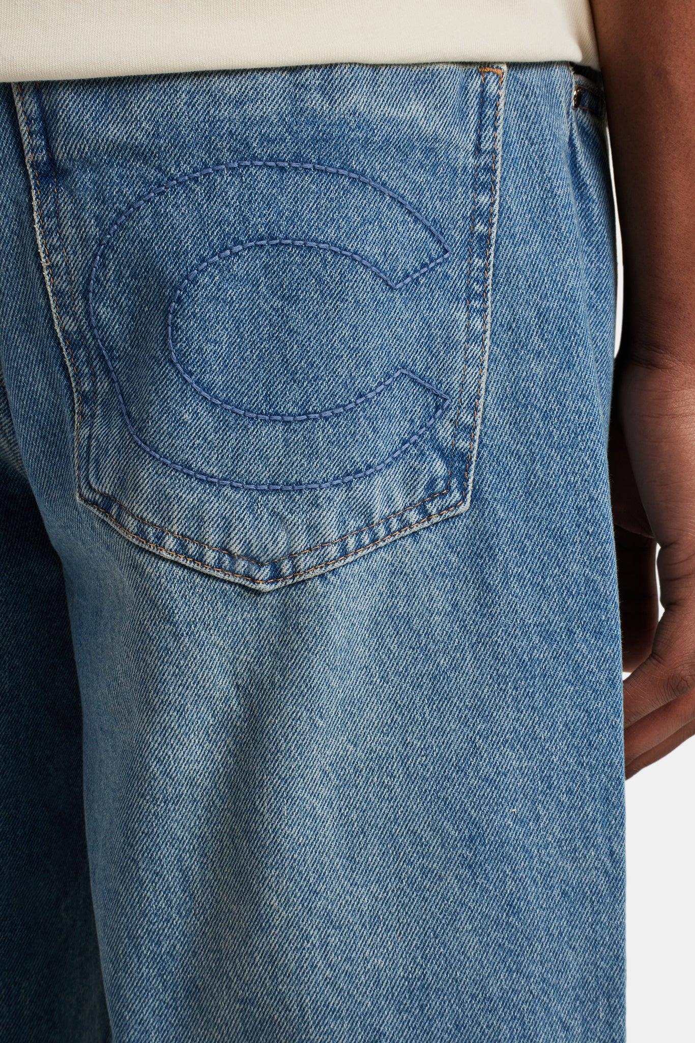 Baggy Fit Jeans - Mittelblau