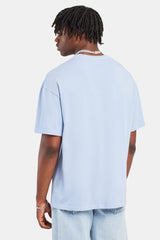 Oversized C Rhinestone T-Shirt - WASHED LILAC