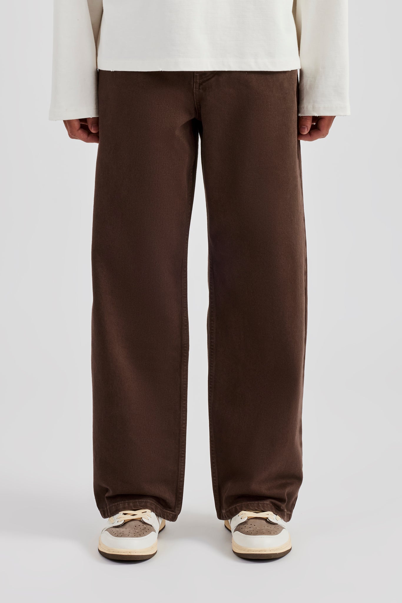 Baggy Fit Jeans - Schokolade