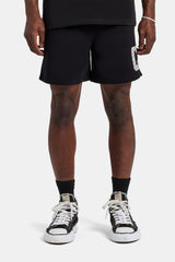 Embellished C Relaxed Short - Black