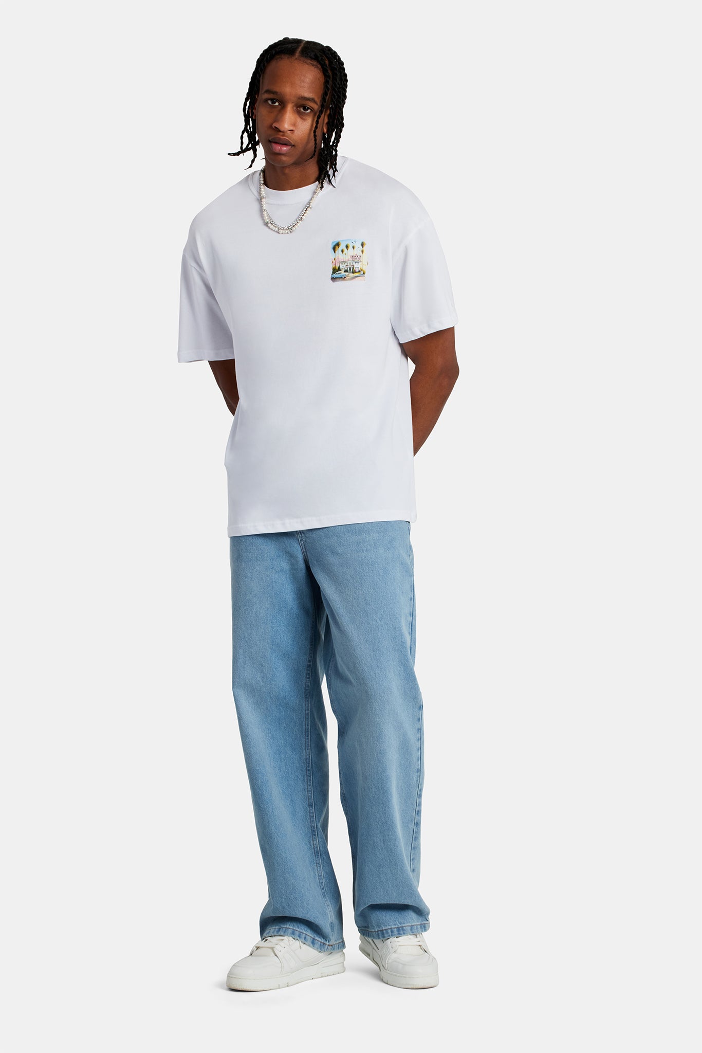 Hotel Oversized T-Shirt - White | Mens Tees & Vests | Shop T