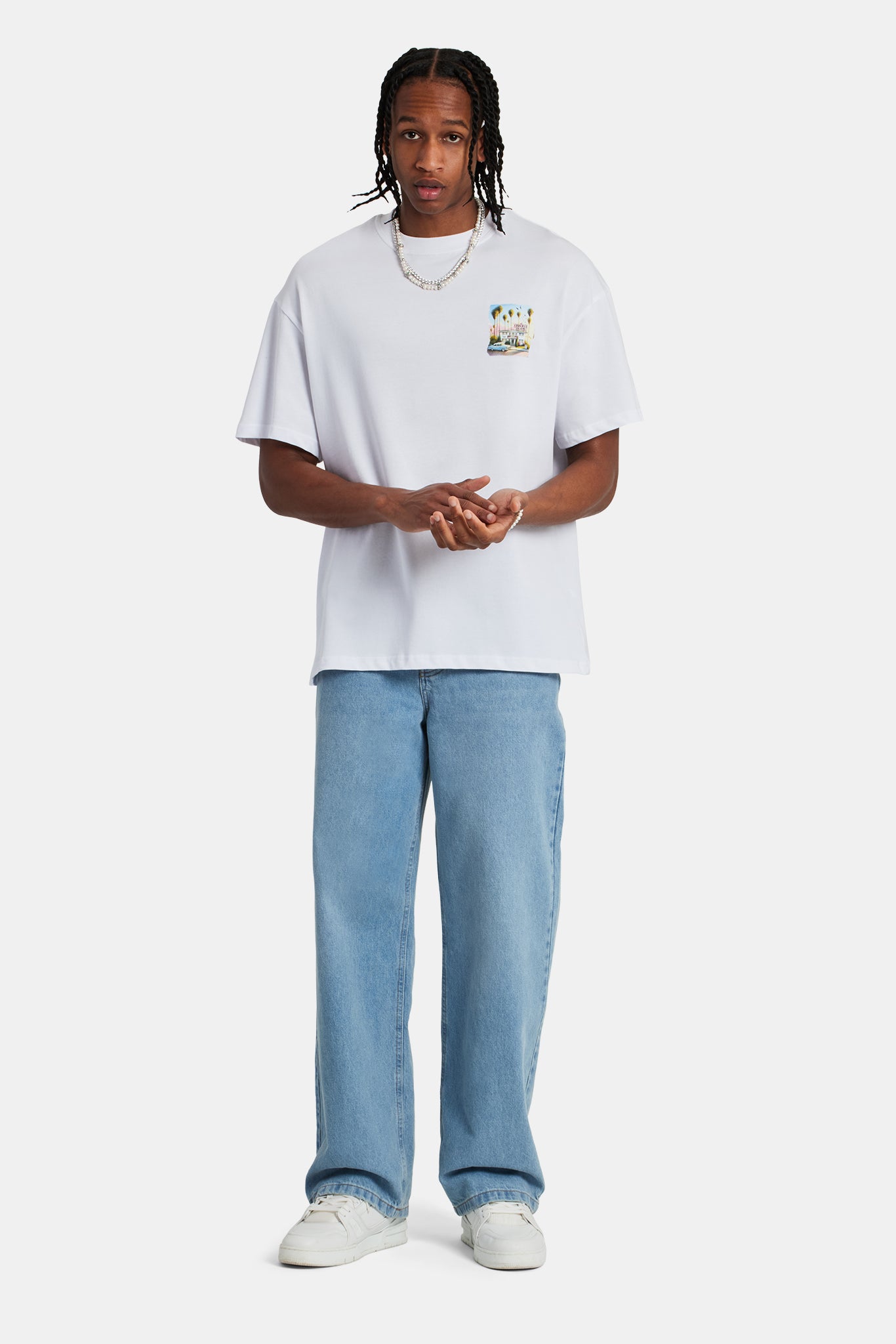 Hotel Oversize-T-Shirt - Weiß