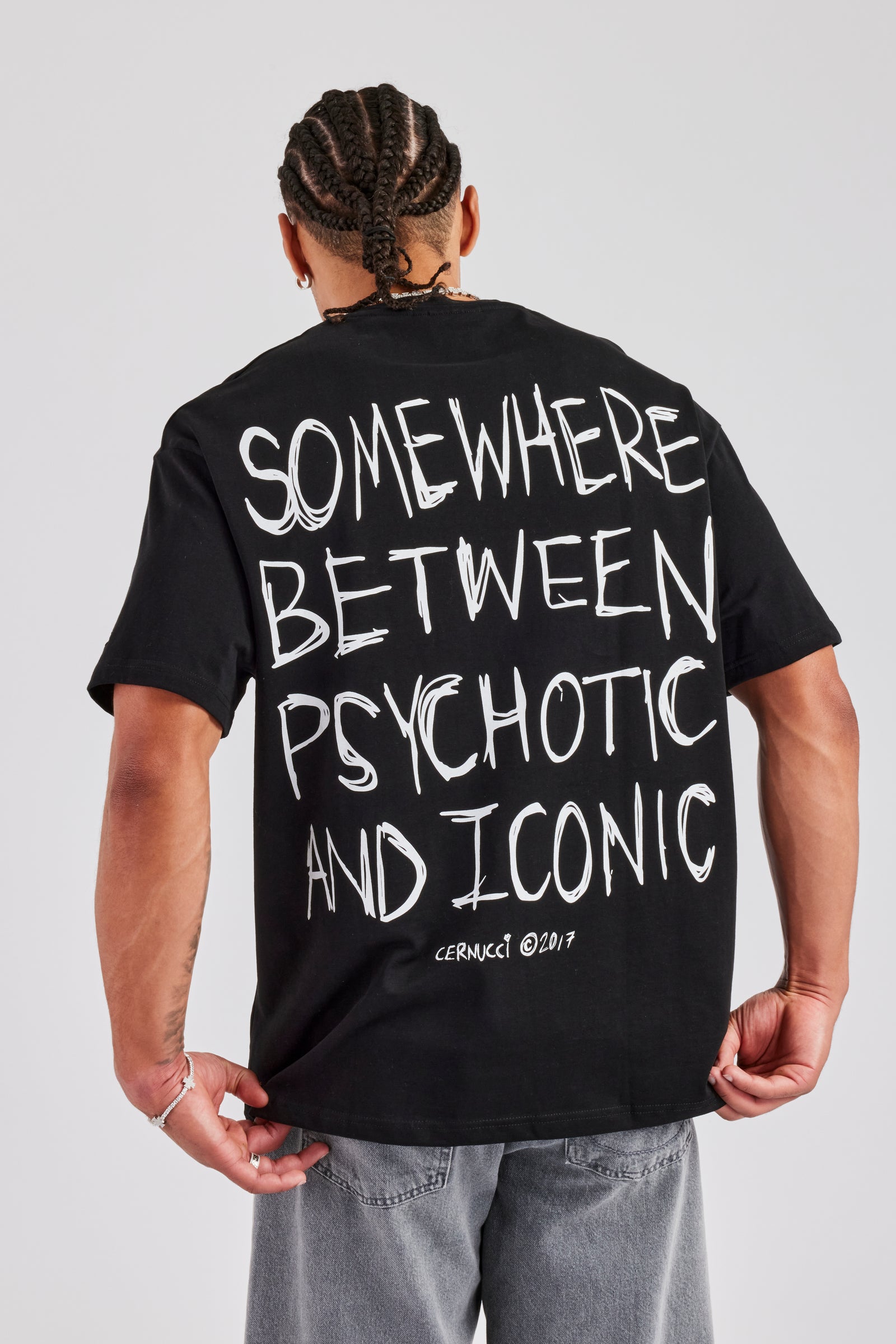 Back Quote Oversized T-Shirt Mens Tees Vests Shop Graphic T