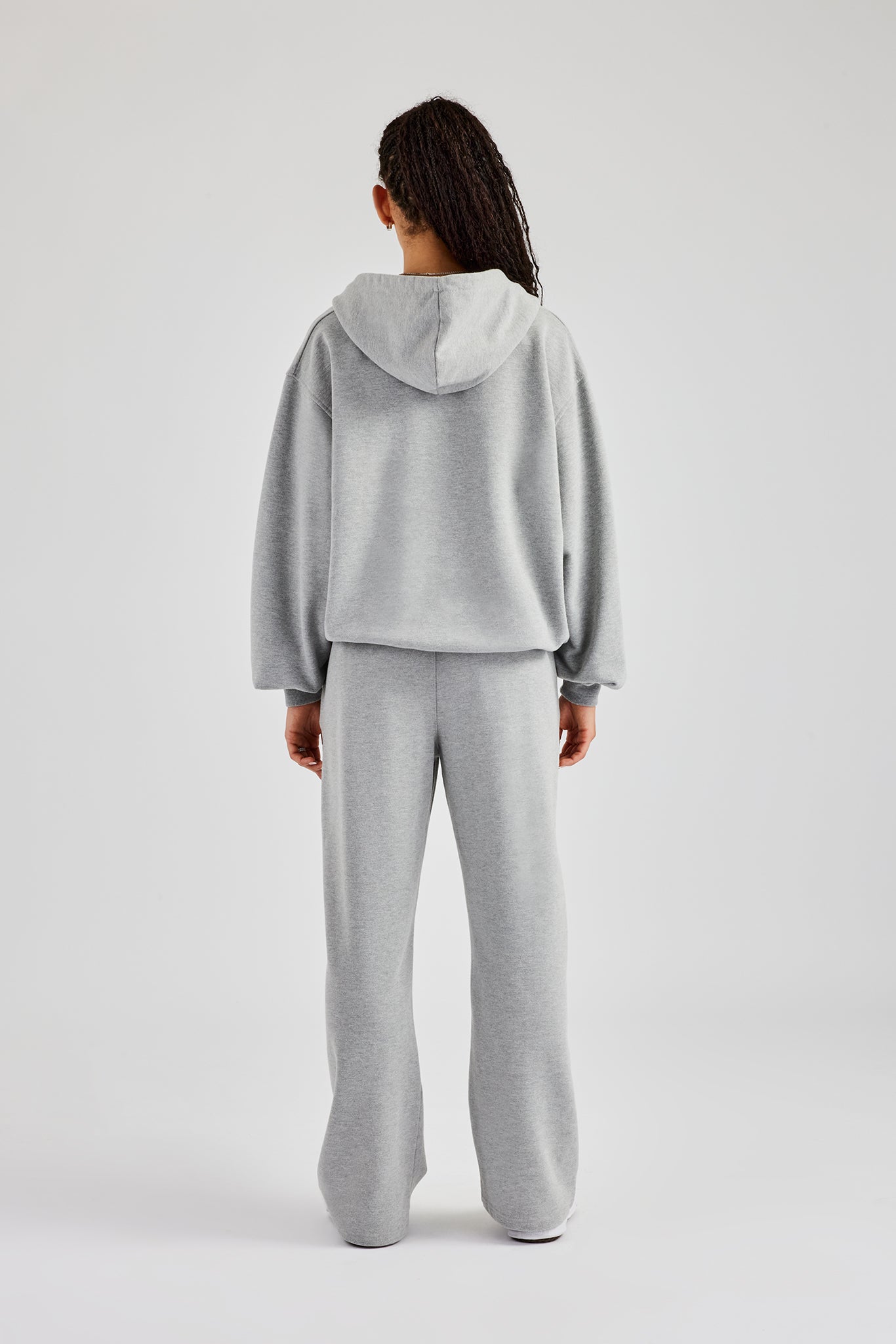 C Embroidered Zip Through Tracksuit - Grey Marl