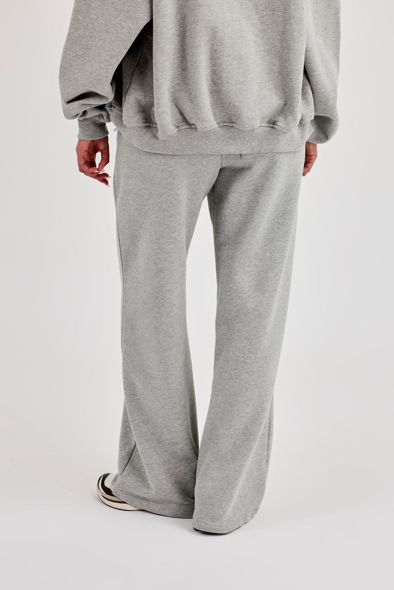 C Embroidered Jogger - Grey Marl