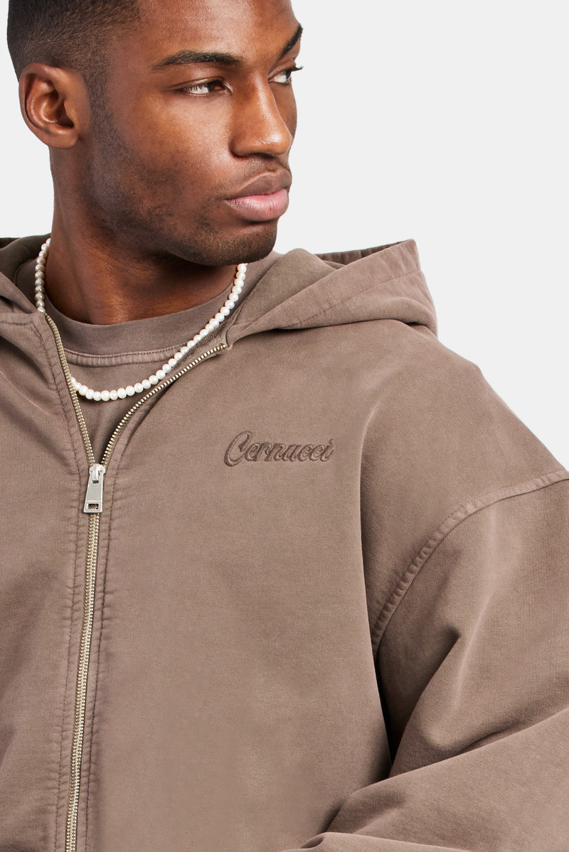 Brown Zipper Hoodies Mens Men's Brown Carhartt Zip Up Hoodie L