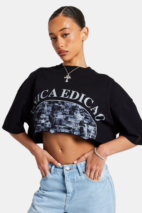 Cropped Favela Graphic T-Shirt