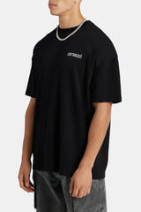 Oversized Brazil Back Graphic T-Shirt - Black