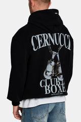 Boxing Glove Hoodie With Contrast Stitch Detail - Black