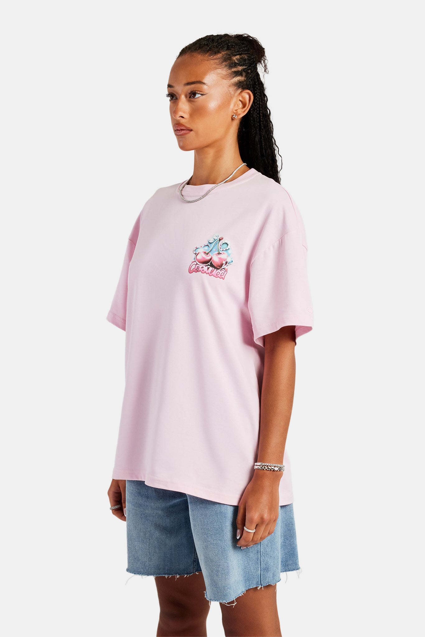Diamond Cherry Oversized T-Shirt | Womens Tees & Vests | Shop
