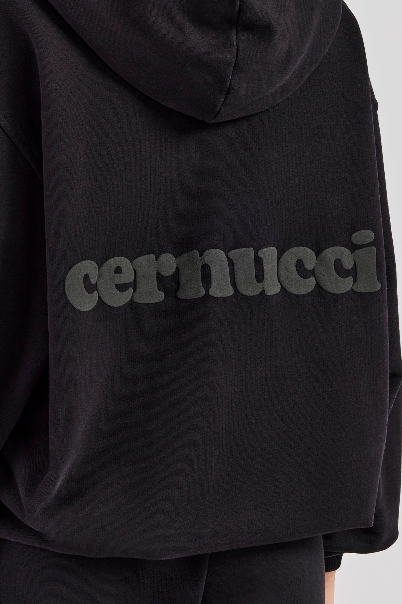 Oversized Zip Hoodie - Black – Cernucci