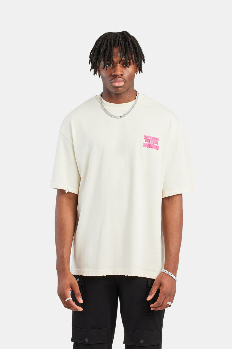 Oversized T-Shirt With Nibbling