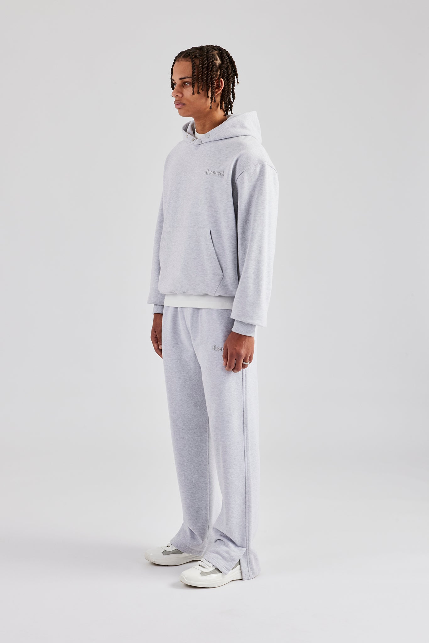 Tonal Oversized Tracksuit - Ash Grey | Mens Sets | Shop Tracksuits
