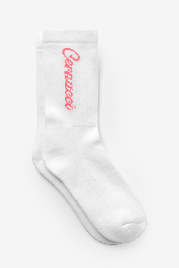 Cernucci Logo Socks - Baby Pink
