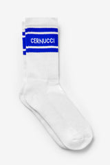 Cernucci Stripe Socks - Cobalt Blue
