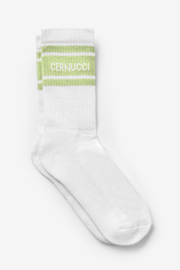 Cernucci Stripe Socks - Lime