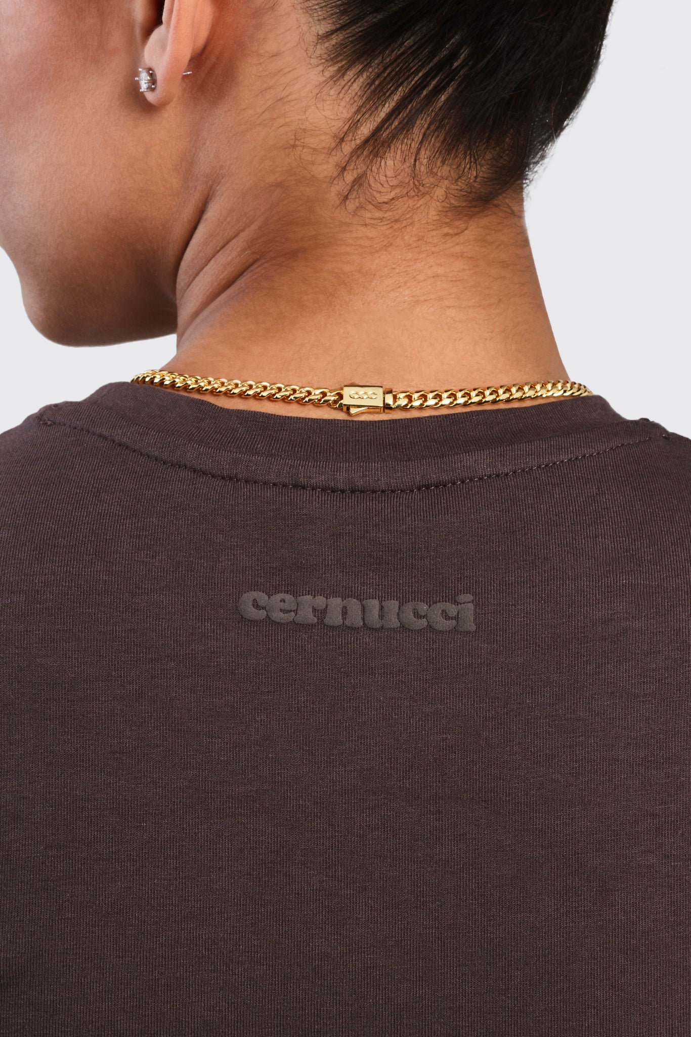 Cherub Print Baby T-Shirt - Schokolade