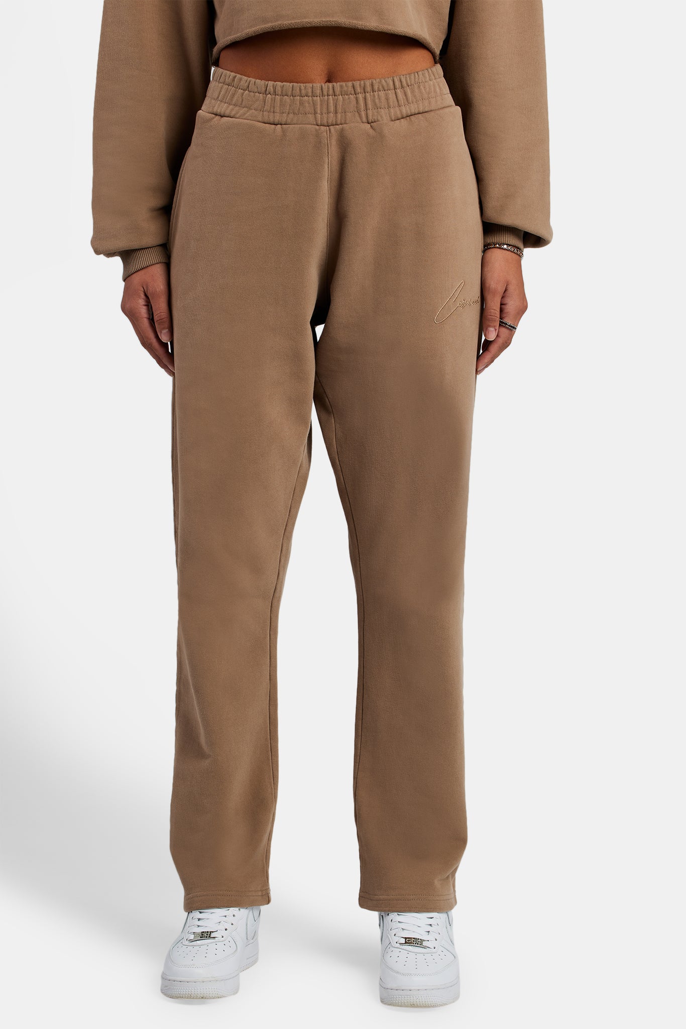 Straight Leg Jogger Coffee Womens Bottoms Shop Joggers at