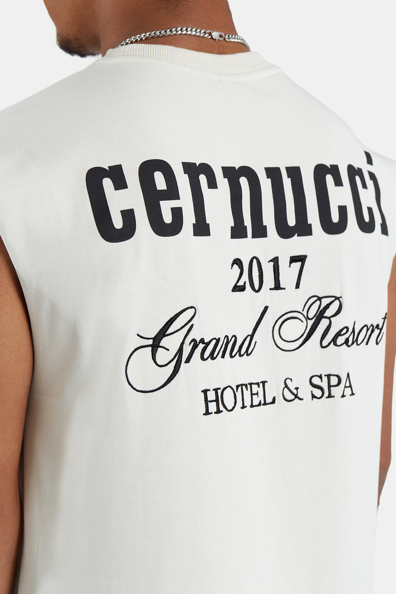 Cernucci Grand Resort Oversized Tank - Ecru
