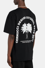 Oversized Palm T-Shirt - Black