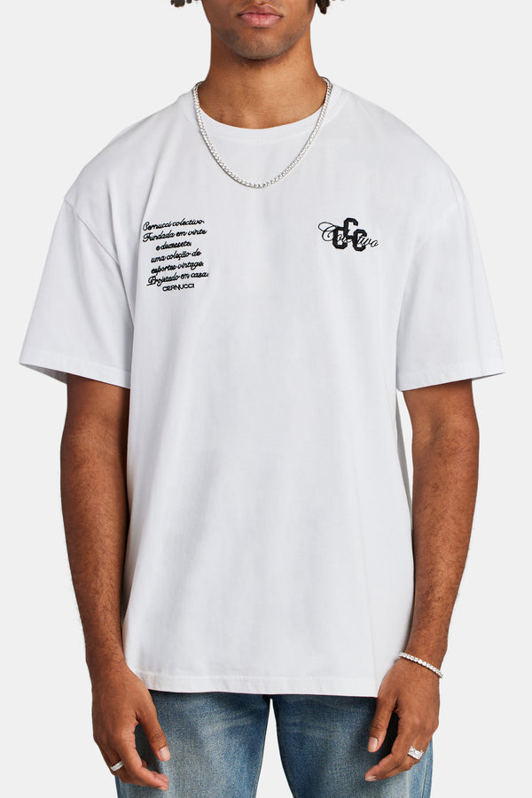 CCC Colectivo Embroidered T-shirt - White