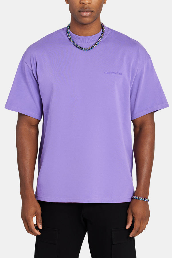 Cernucci Embroidered T-Shirt - Purple