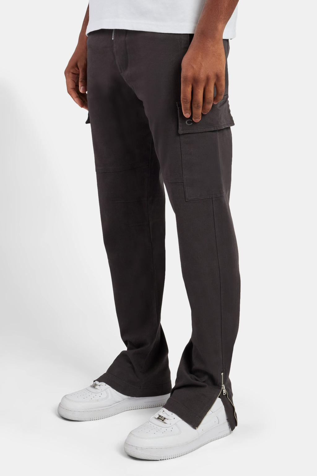 Cernucci Cargo Trouser Dark Grey