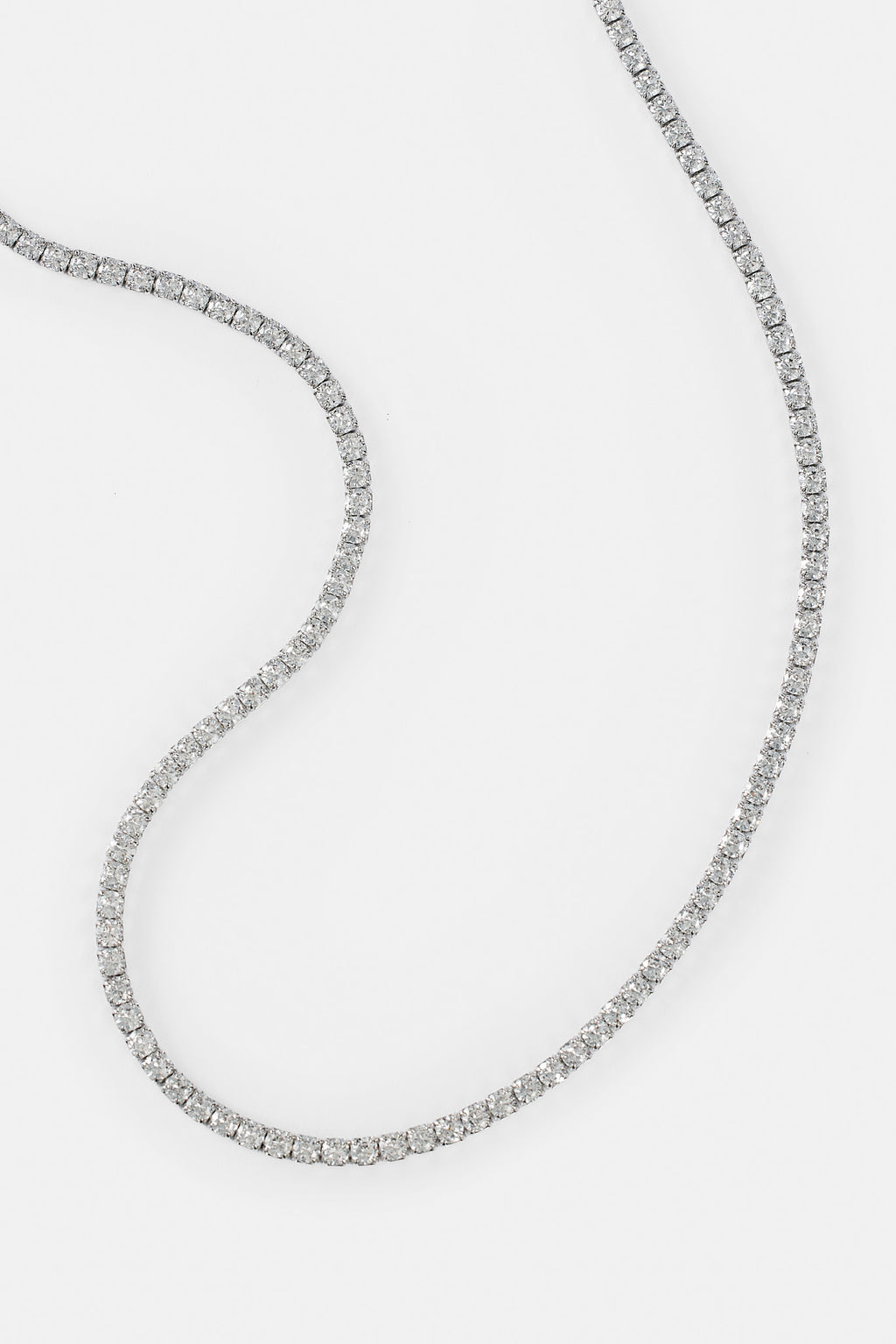 Micro Tennis Chain Rapper Chain Womens 2.5mm Micro Tennis Chain - White Gold | Womens Chains | Shop ...