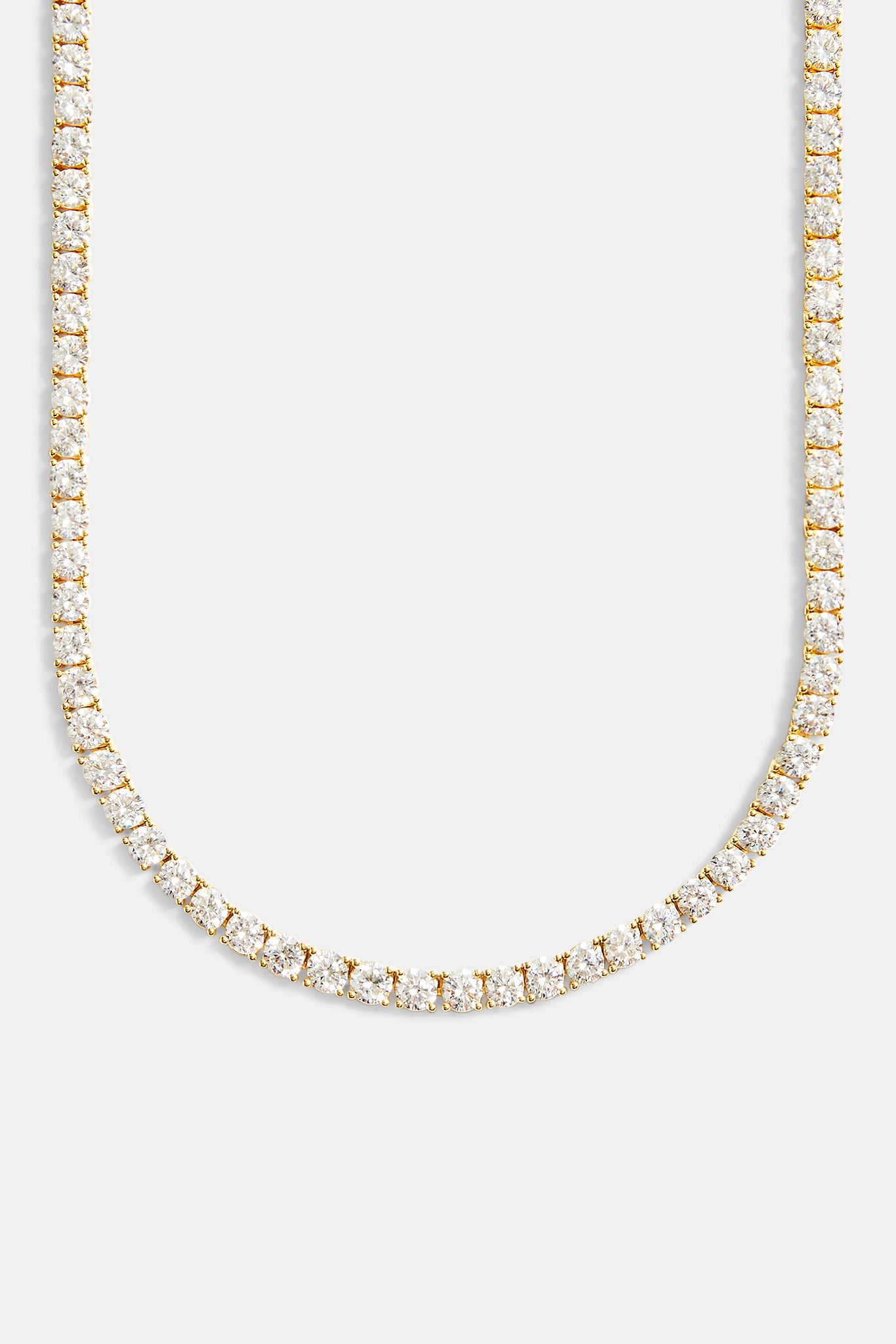 Womens 5mm Tennis Chain - Gold