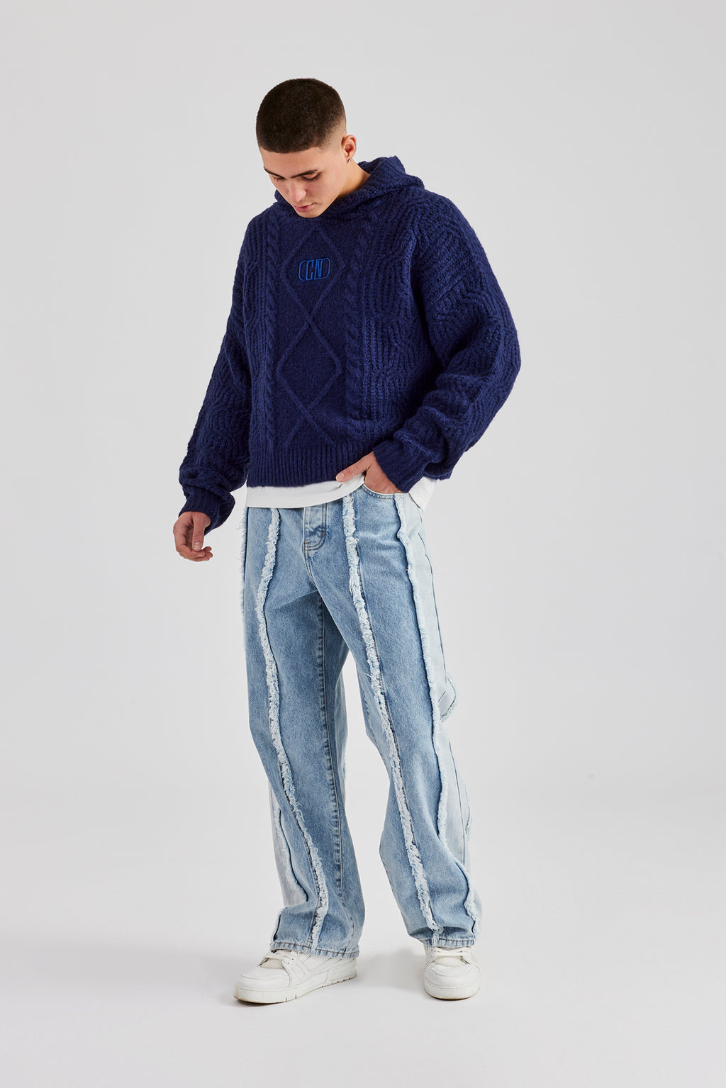 Two Color Jeans Two Tone Denim Stacked Jean - Light Blue | Mens Denim | Shop Denim ...