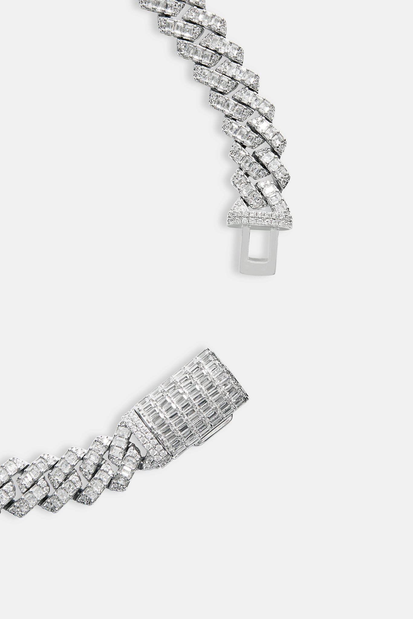 14 mm kubanische Baguette-Kette mit Zinken