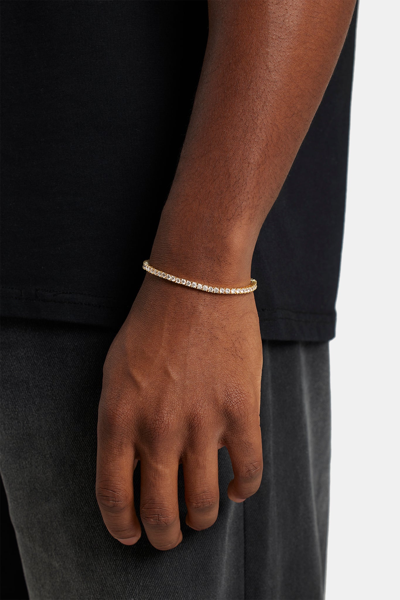 Men's Tennis Bracelets | Gold and White Gold Tennis Bracelets – Cernucci
