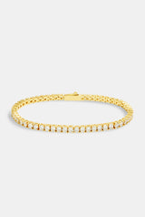 Gold Plated 3mm Tennis Bracelet