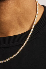 3 mm Tenniskette – Gold