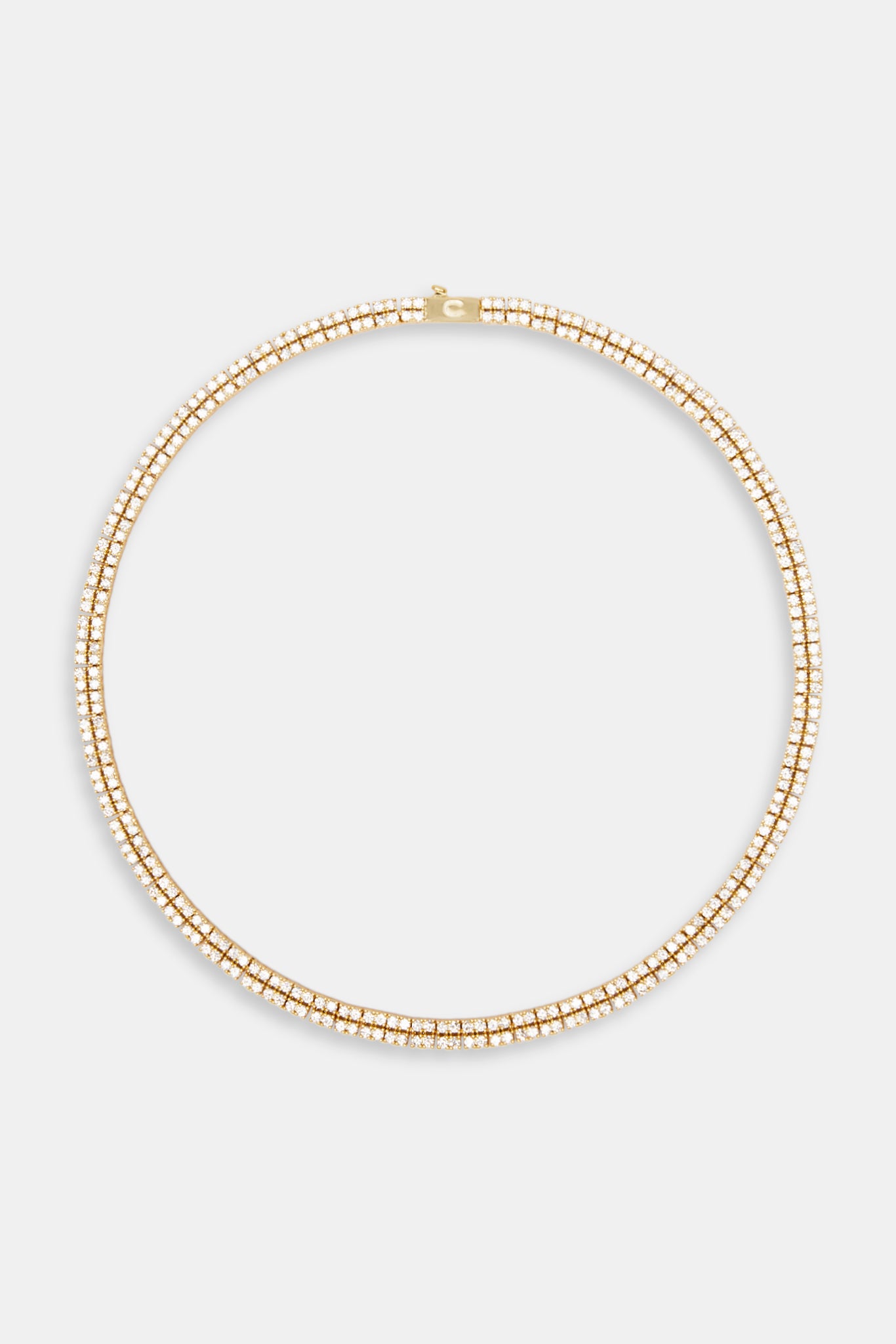 5 mm vergoldete zweireihige Tenniskette