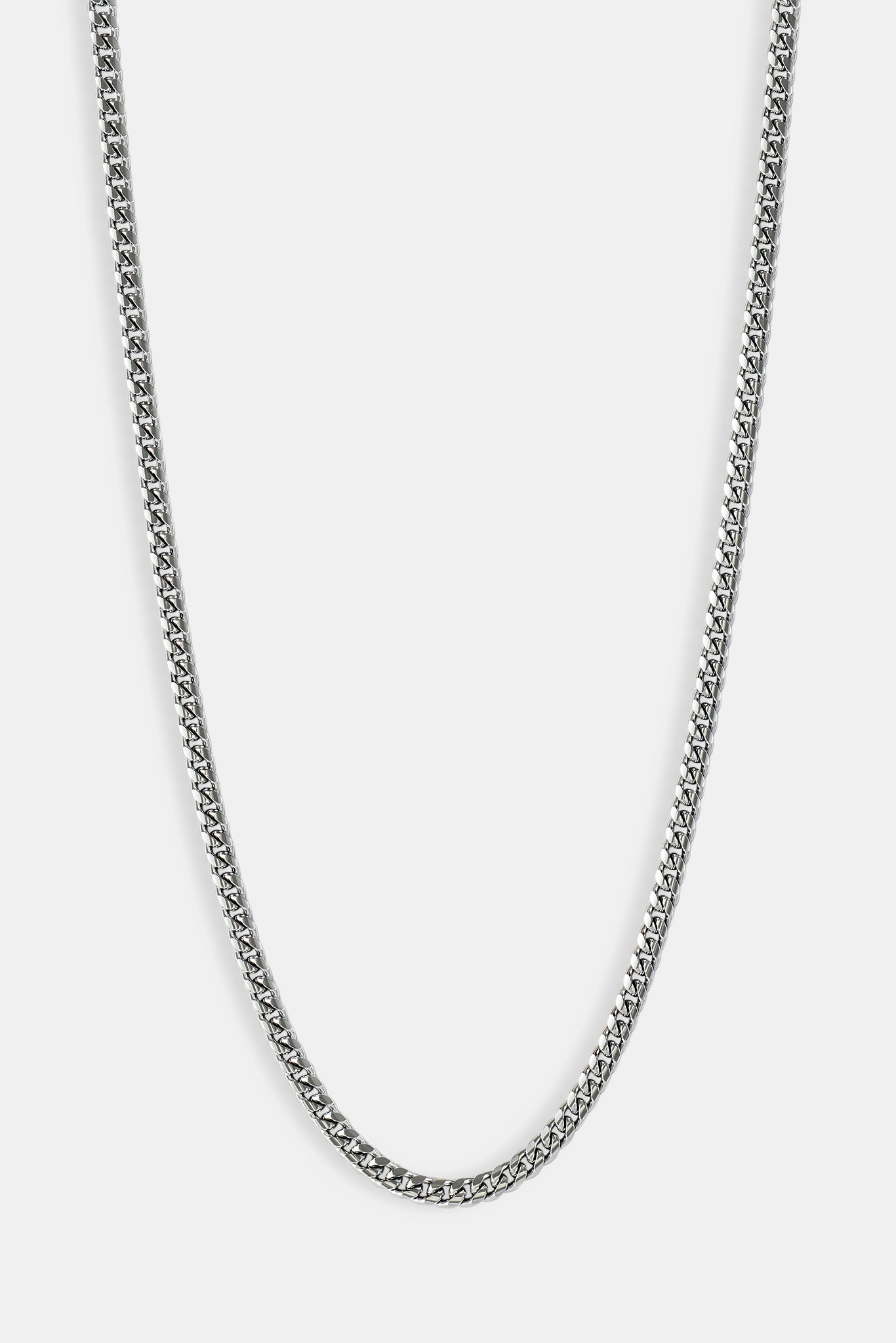 5 mm Miami Cuban Kette – Weiß