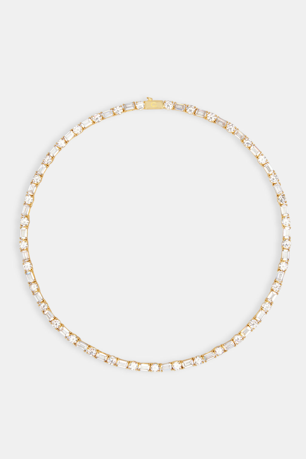 Round & Rectangular Tennis Chain Gold 5mm Womens Chains Shop