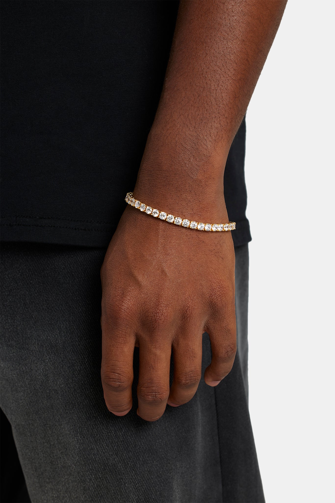 Men's Tennis Bracelets | Gold and White Gold Tennis Bracelets – Cernucci