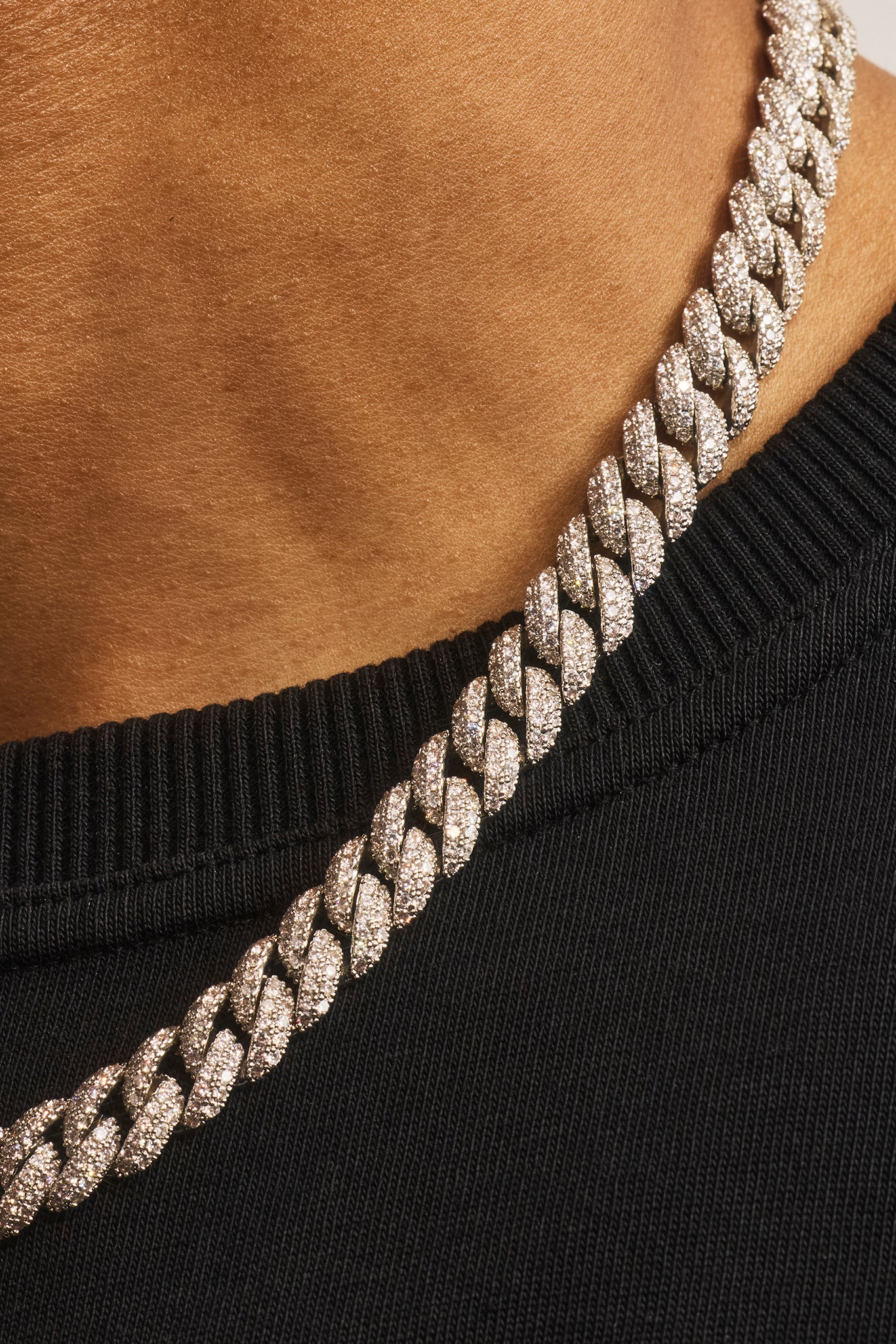 Iced Cuban Chain - 8mm - White – Cernucci