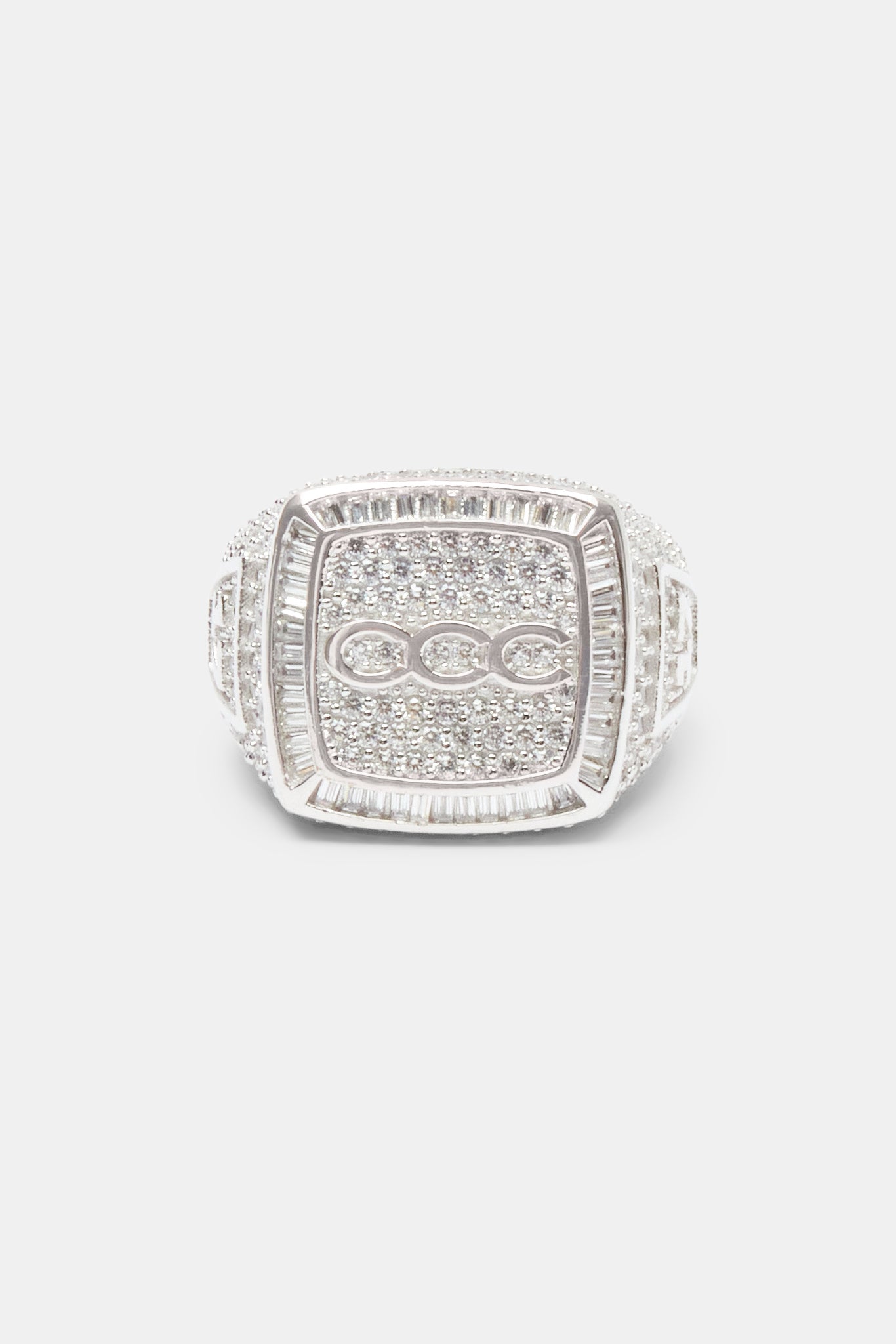 Iced CCC Championship Signet Ring - White 20mm | Mens Rings | Shop ...