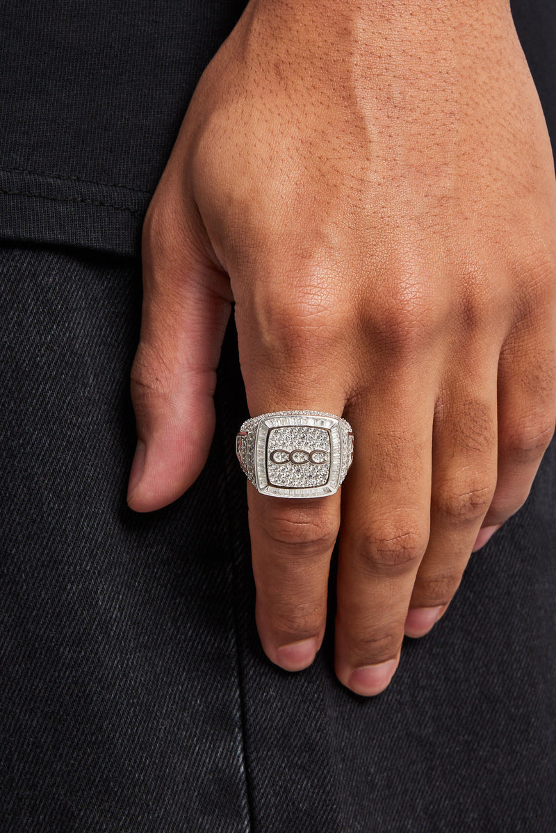 Iced CCC Championship Signet Ring - White 20mm | Mens Rings | Shop ...