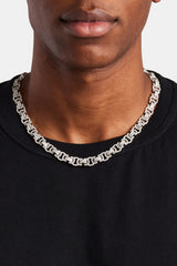 Iced Byzantine Kette - Weiß