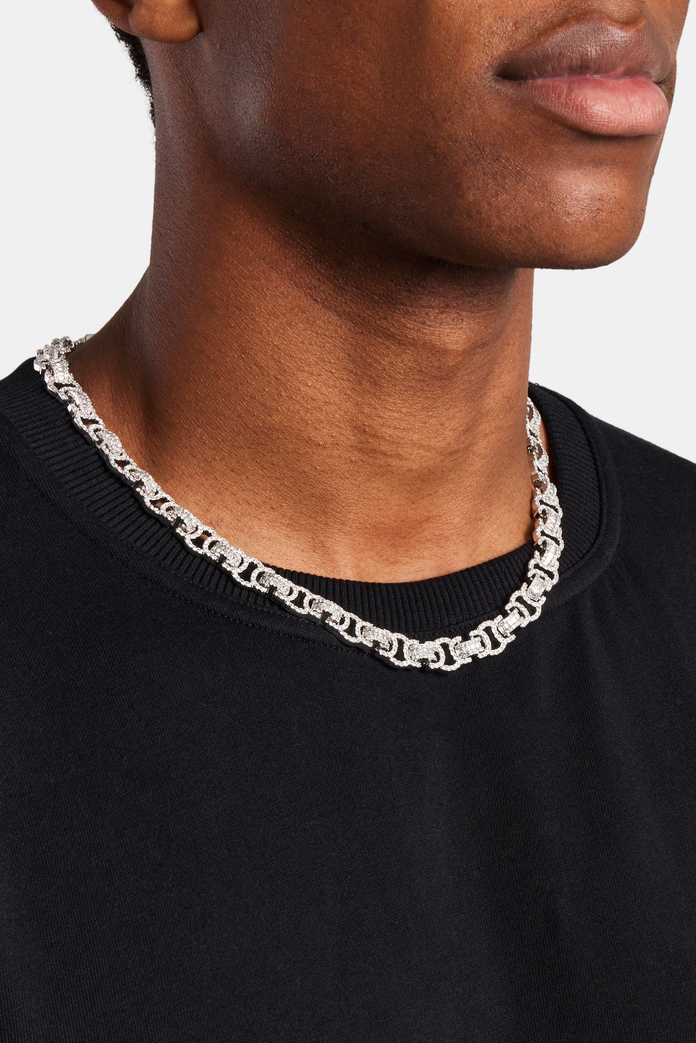 Iced Byzantine Kette - Weiß