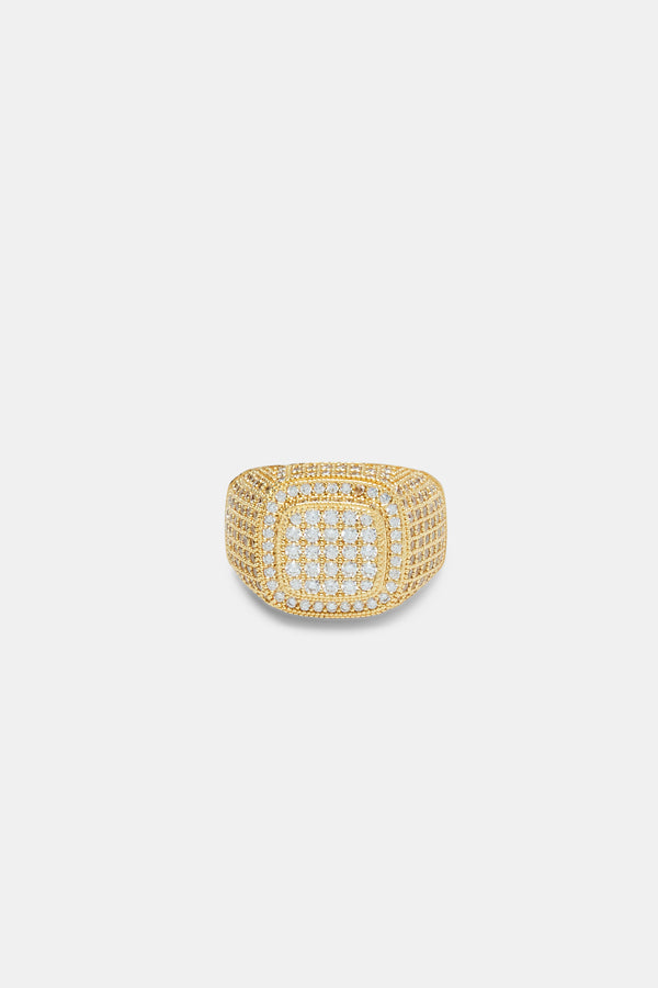 925 Iced Miami Ring - Gold