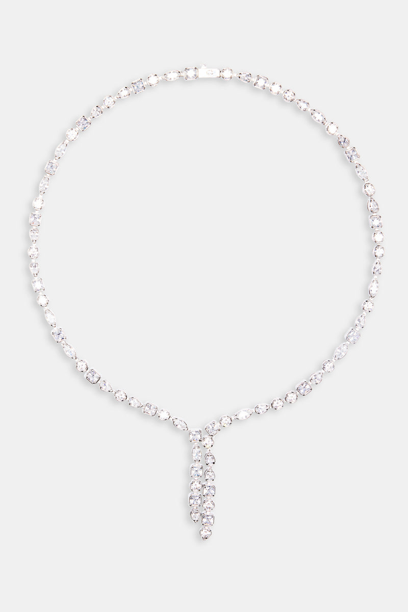 Single Drop Chain 5mm Iced Mixed Shape Drop Tennis Chain | Womens Chains | Shop Drop ...