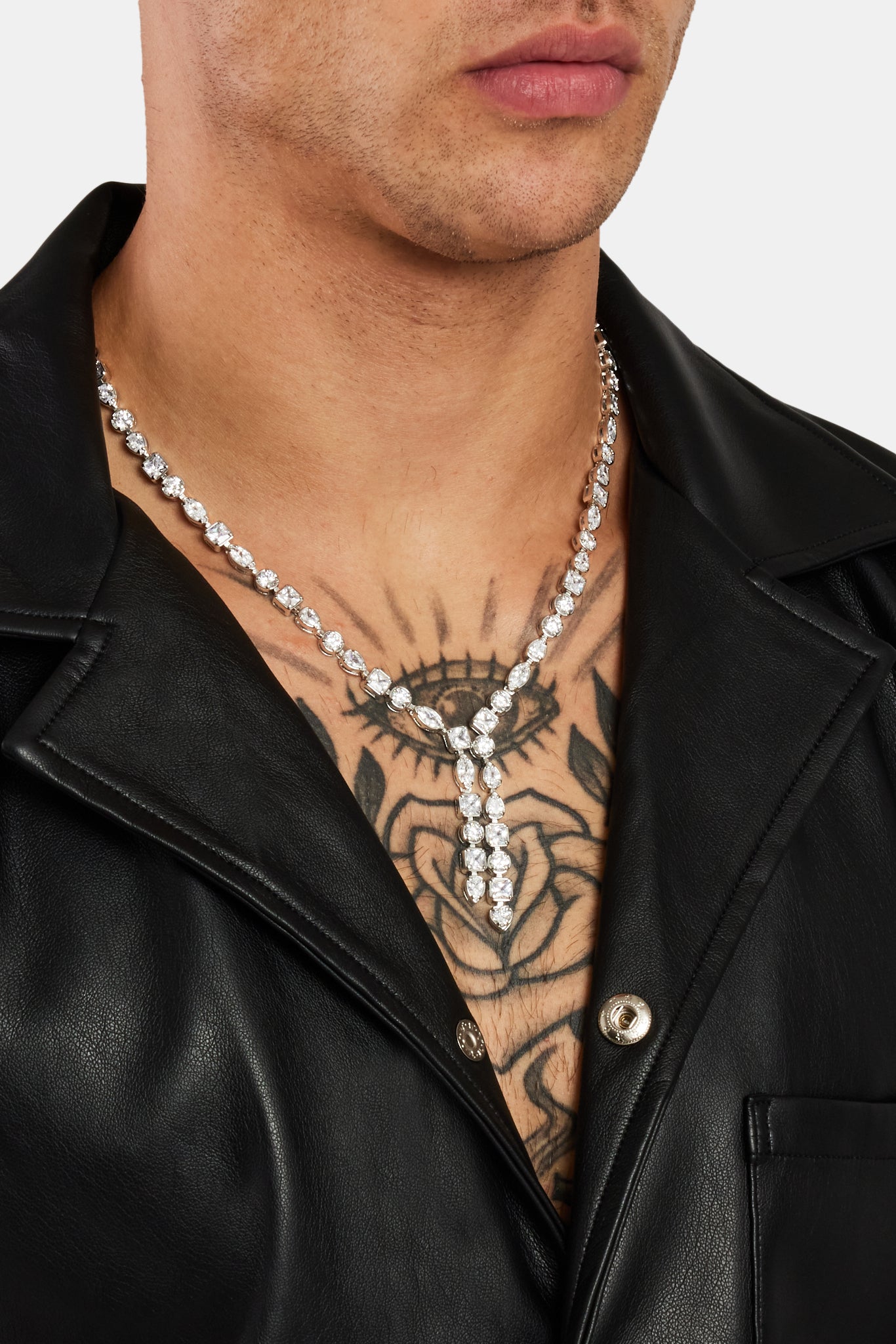 Ys Chain 5mm Iced CZ Mixed Shape Drop Tennis Chain | Mens Chains | Shop Drop ...
